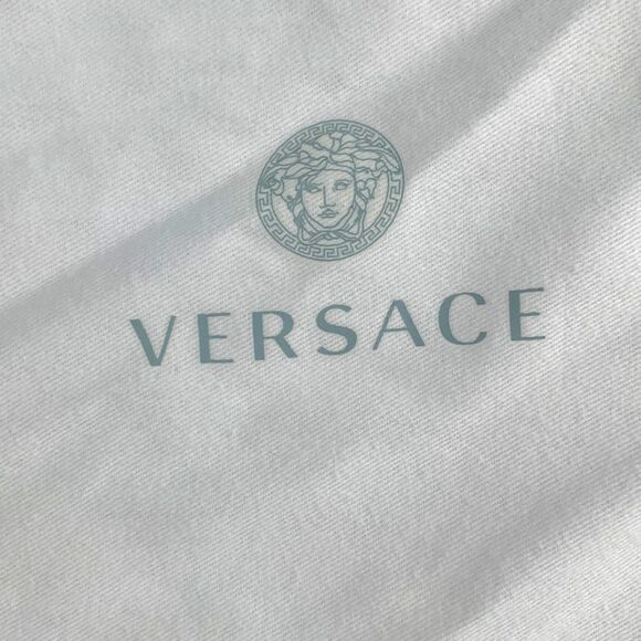 Versace White Flannel Drawstring Dust Bag Replacement Authentic 22" X 12.5" - Picture 2 of 4